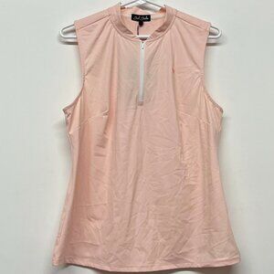 Women's Bad Birdie Rose Quartz Sleeveless Polo